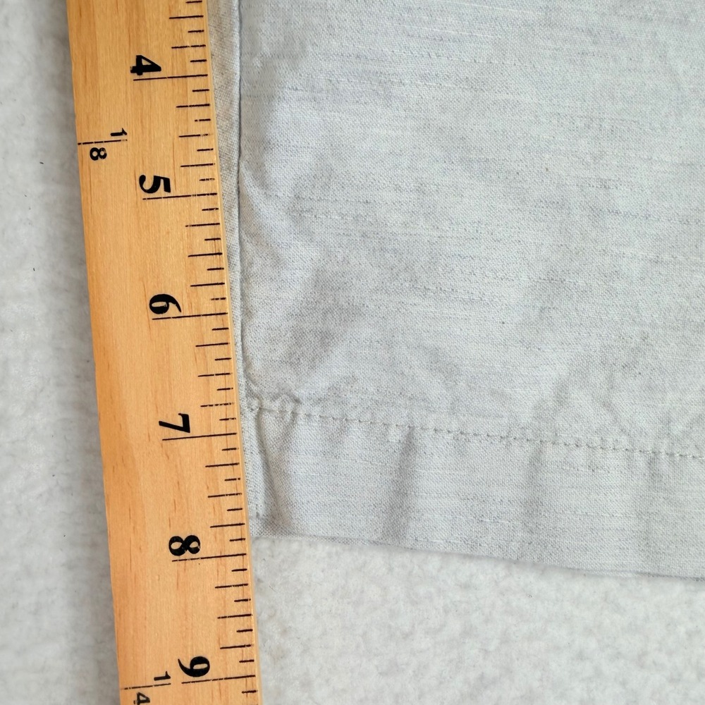 Calvin Klein Shorts Mens 36 Light Grey Slim Fit Textured Cotton Casual Slub - Picture 7 of 11